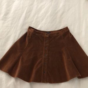 Brandy Melville brown suede skirt